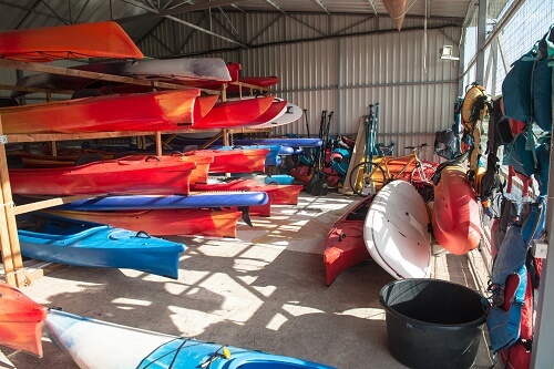 Boat storage at Guardian Self Storage