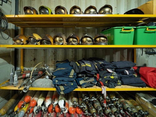 Equipment storage at Guardian Self Storage