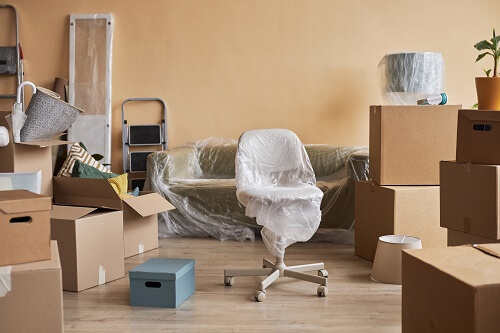 Furniture and household items stored securely