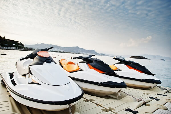 Jet ski storage at Guardian Self Storage